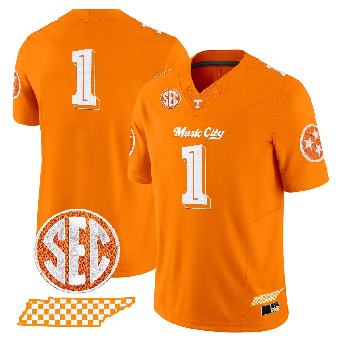 Tennessee Volunteers 'Music City Edition' Vapor Limited Jersey - Stitched by Tennessee Volunteers