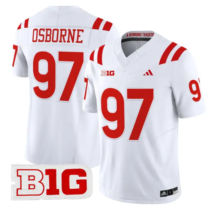 Tom Osborne Jersey #97 Nebraska Cornhuskers 2026 Vapor Stitched by My Store NCAA Football Jerseys