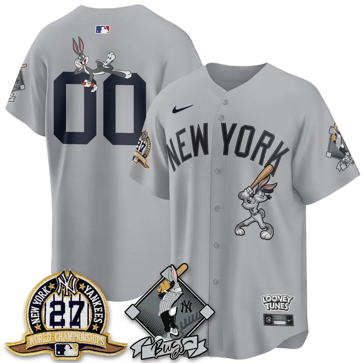 NYY Bunny Vapor Limited Custom Jersey V2- Stitched by New York Yankees