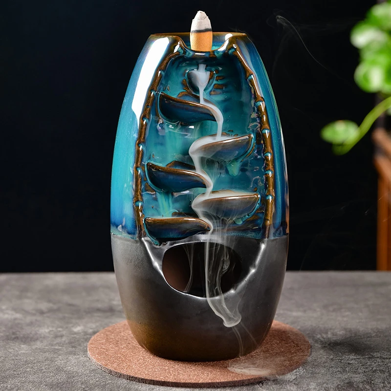 Mountain Incense Holder + FREE 7 Authentic Cones of Natural Fragrances Bowlift by Bowlift