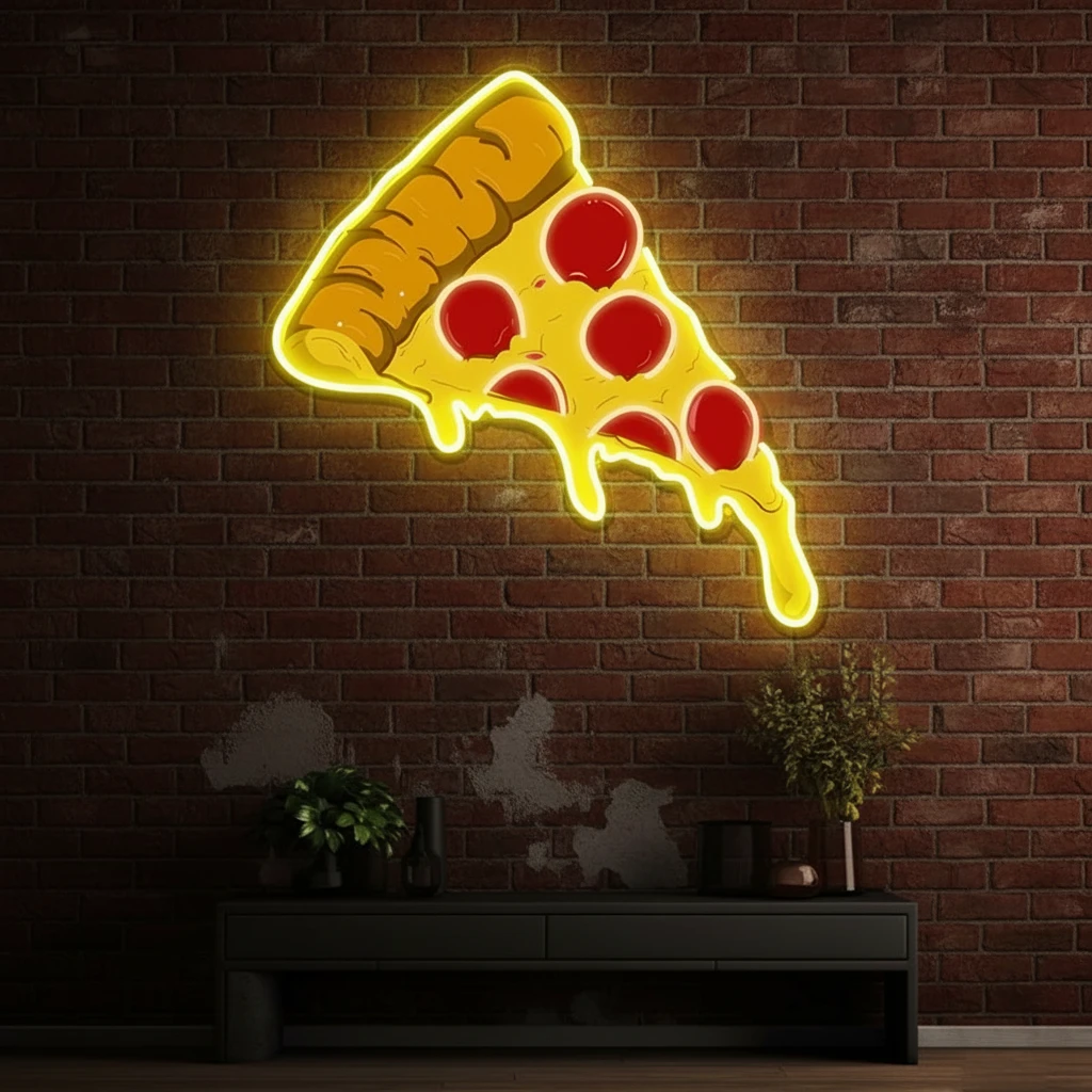Pizza Neon Sign Shop Decor Neon Art Sign by Neonchics