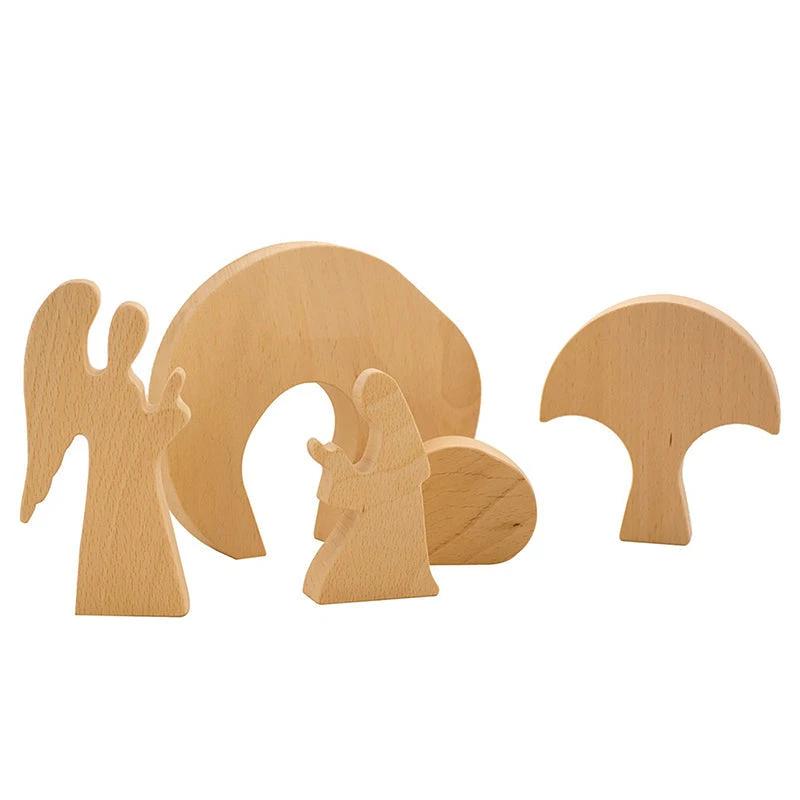 Wood Decoration Easter Scene by Bowlift