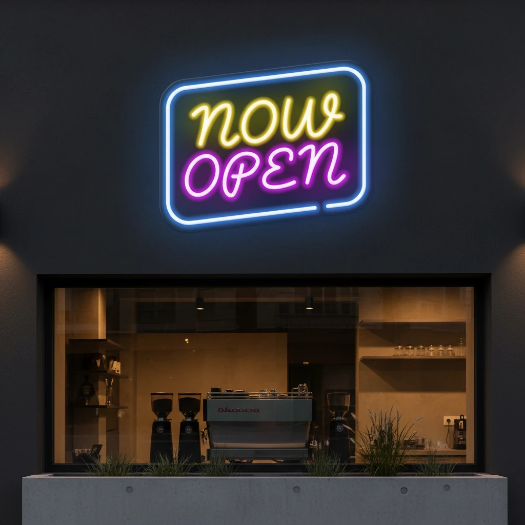 Open Led Neon Sign Shop Door Decor Sign by Neonchics