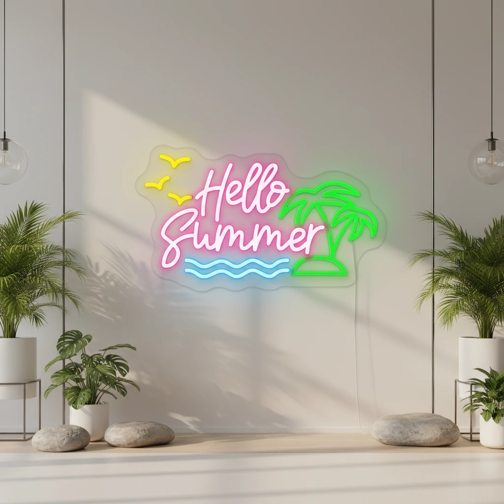 Hello Summer Led Neon Sign by Neonchics