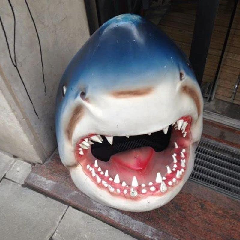 Garden Art Shark Figure Decoration by Bowlift