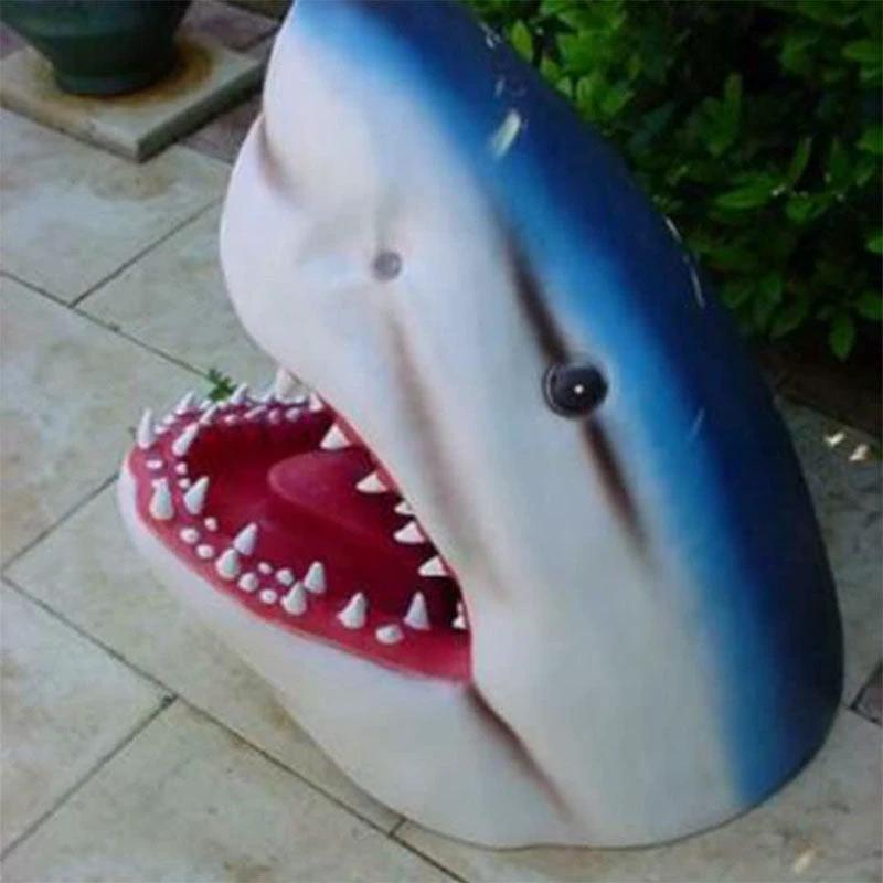 Garden Art Shark Figure Decoration by Bowlift