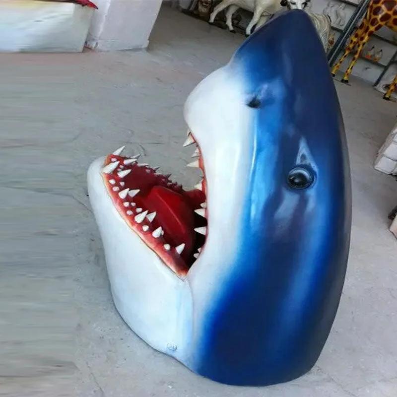 Garden Art Shark Figure Decoration by Bowlift