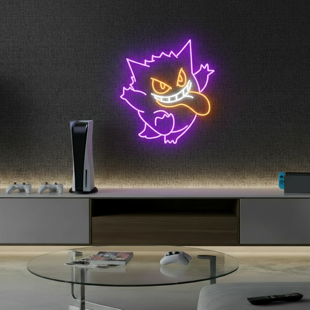 Cartoon Neon Sign Gaming Neon Sign by Neonchics