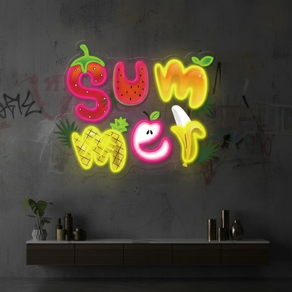 Summer Poster Artwork Led Neon Sign by Neonchics