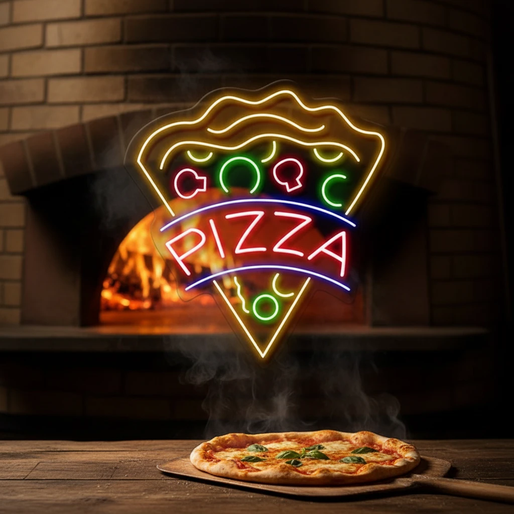 Pizza Led Neon Sign Shop Decor Sign by Neonchics