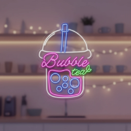 Boba Bubble Tea LED Neon Sign by Neonchics