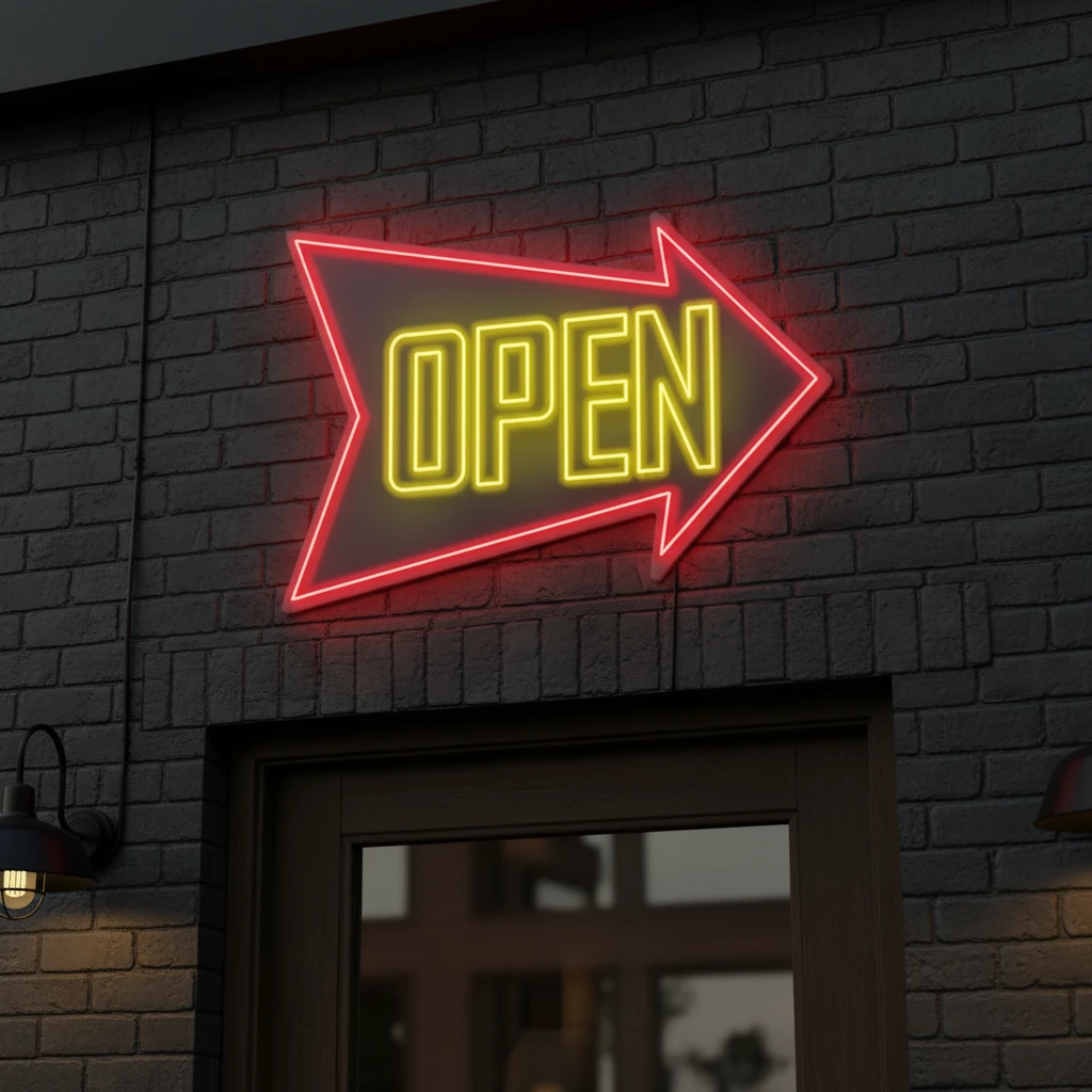 Open Neon Sign Shop Decor Led Neon Sign by Neonchics