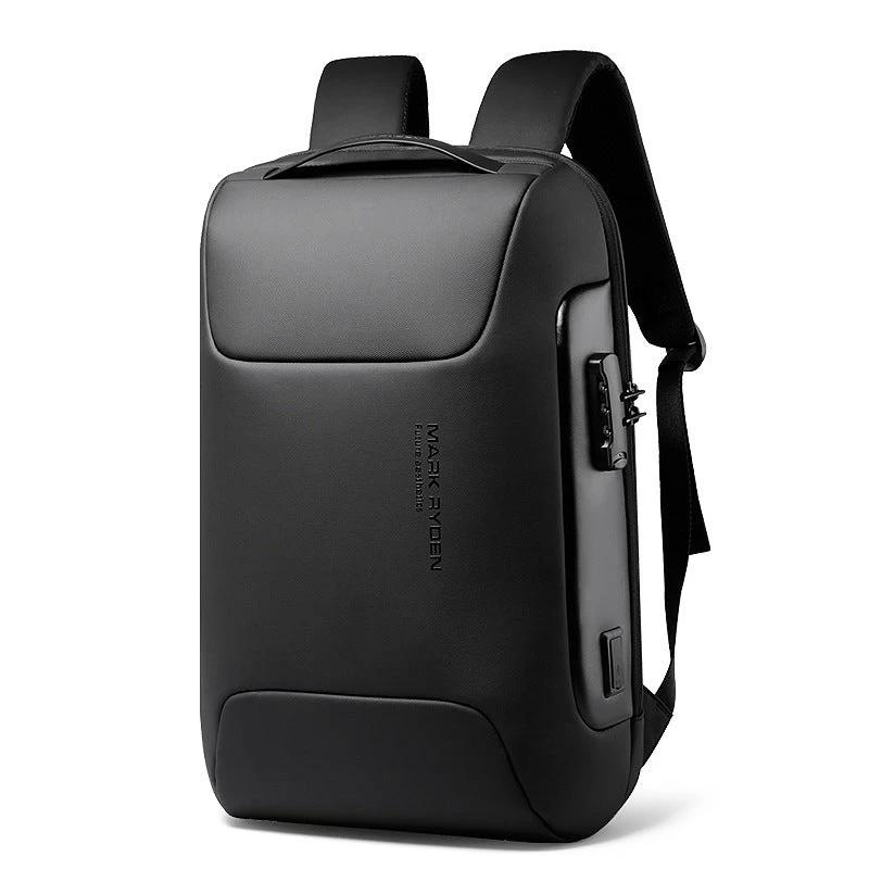 Stylish Large Capacity Backpack, with Combination Lock, Waterproof Fabric, USB Port & Anti-theft pockets, for School, Commute, or Travel by BowLift