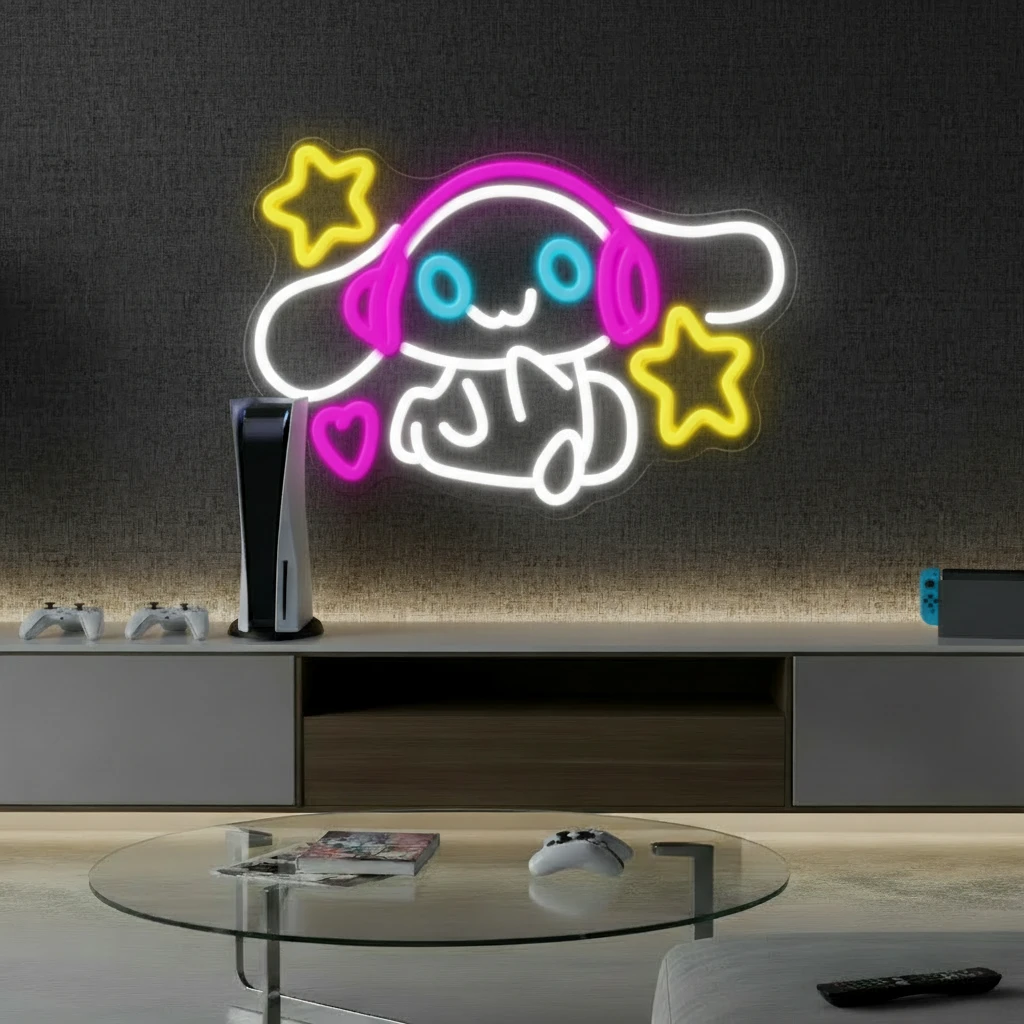 Cute Cartoon Led Neon Sign Girls Room Decor Sign by Neonchics