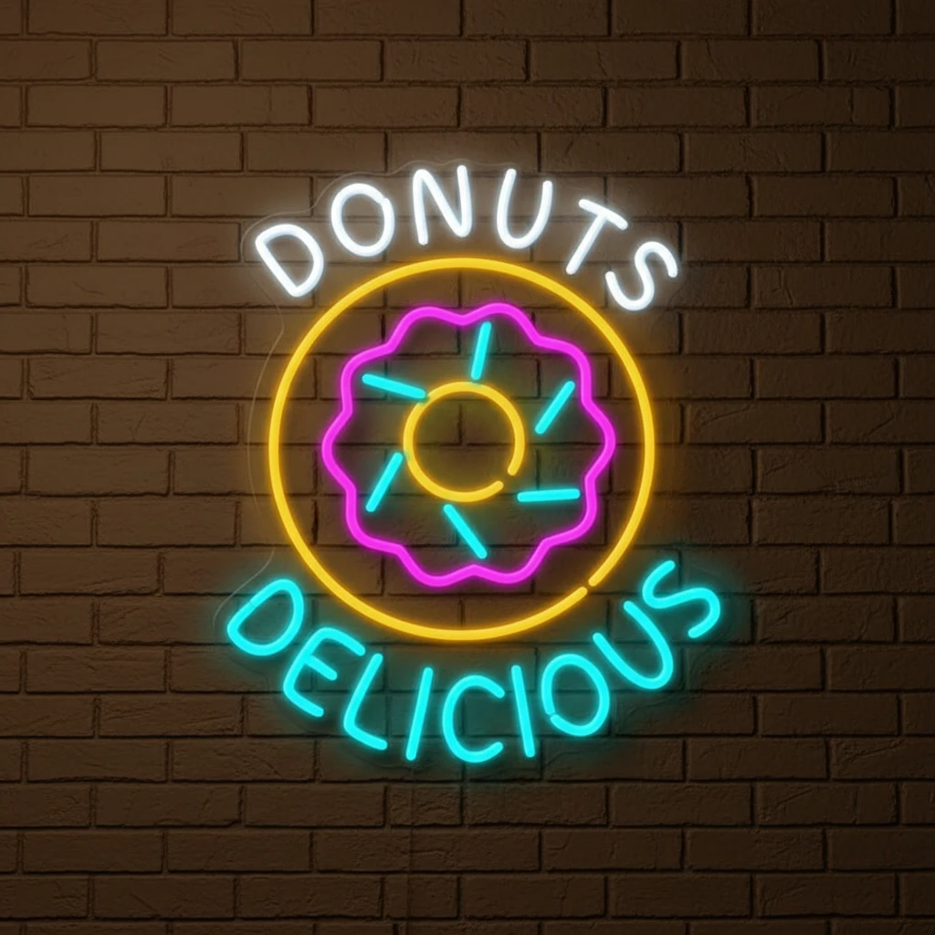 Donuts Led Neon Sign Shop Decor Sign by Neonchics