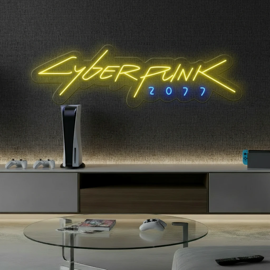 Cyberpunk 2077 Led Neon Sign Gaming Room Decor Neon Sign by Neonchics