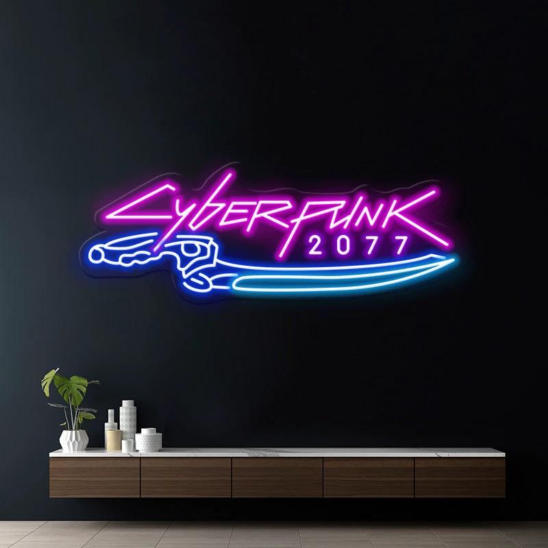 Cyberpunk 2077 Neon Sign for Gaming Room Decor by Neonchics