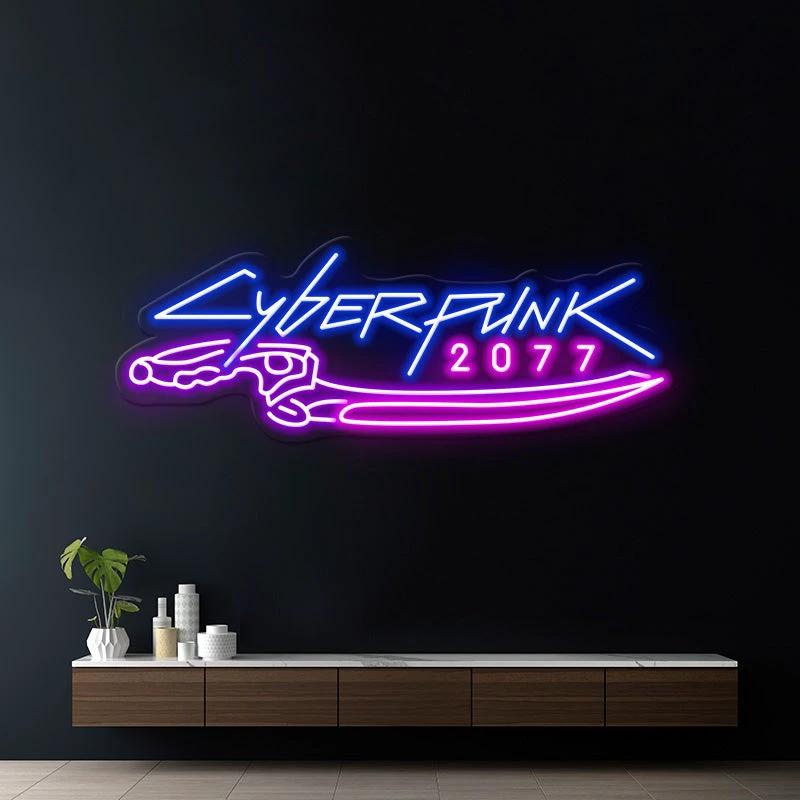 Cyberpunk 2077 Neon Sign for Gaming Room Decor by Neonchics