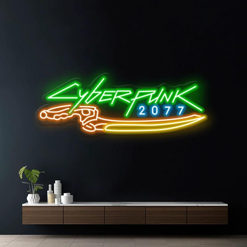 Cyberpunk 2077 Neon Sign for Gaming Room Decor by Neonchics