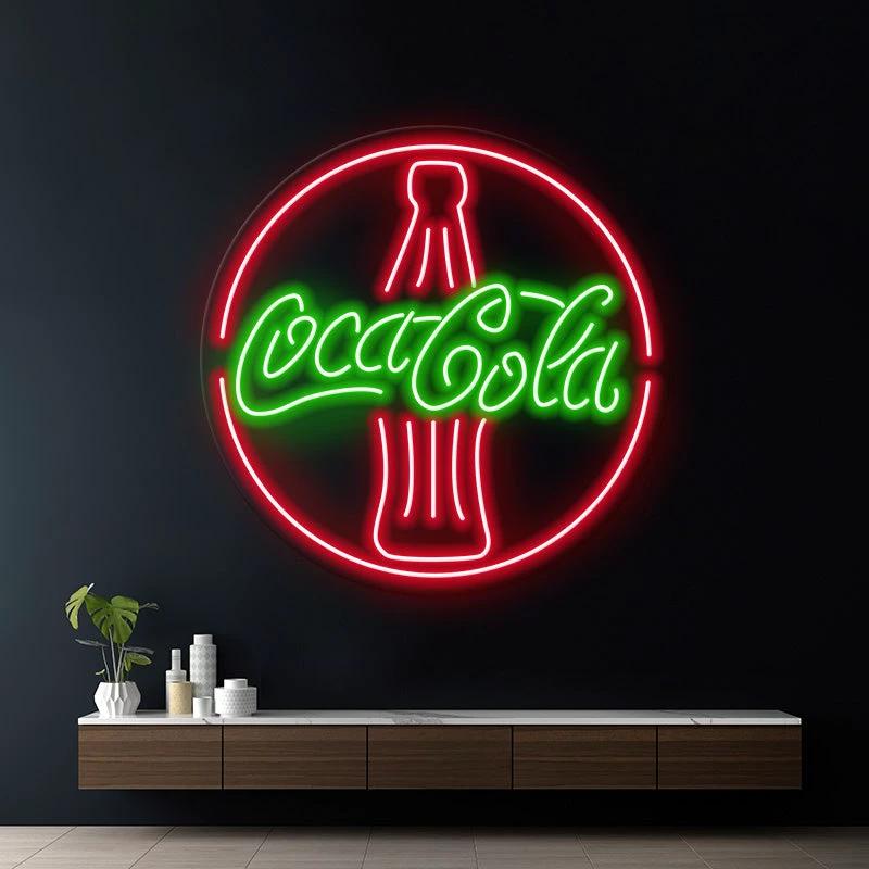Coca Cola Bottle Led Neon Sign for Wall Decor by Neonchics