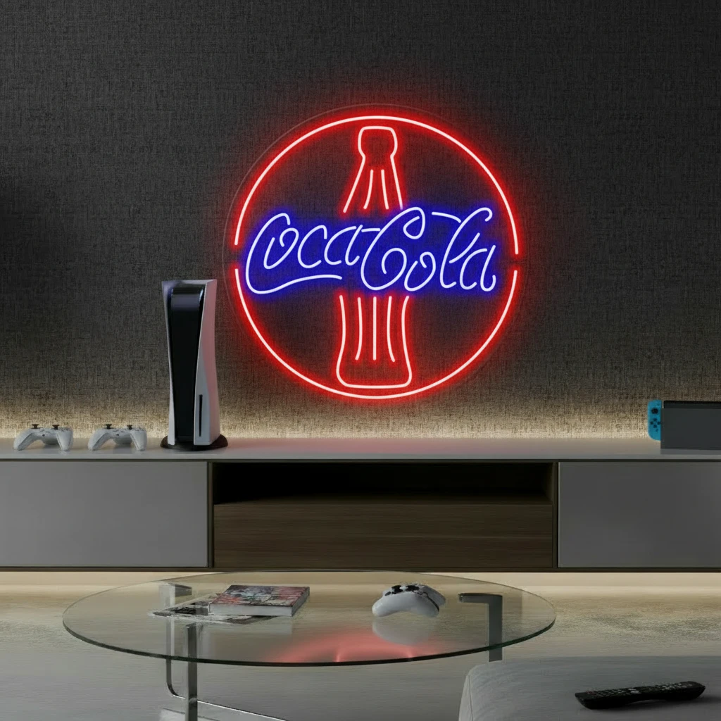 Coca Cola Bottle Led Neon Sign for Wall Decor by Neonchics