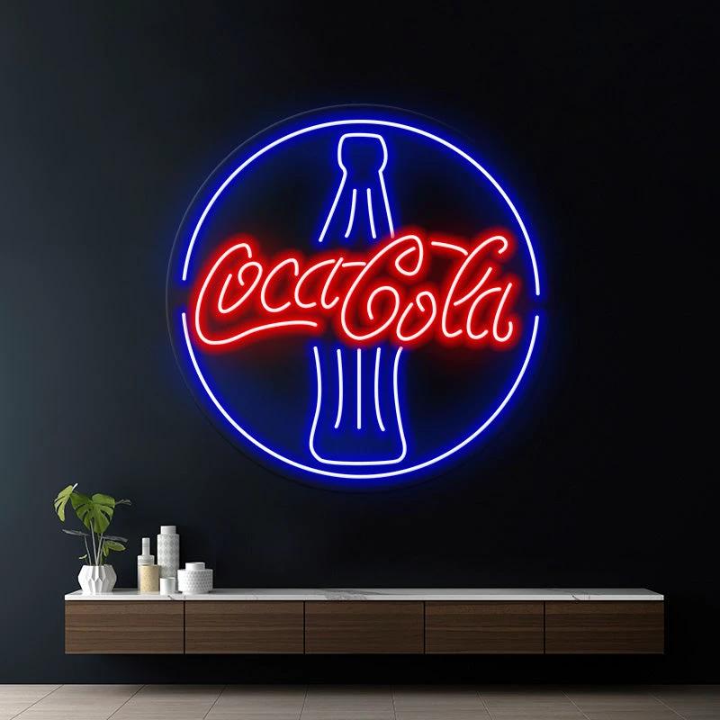 Coca Cola Bottle Led Neon Sign for Wall Decor by Neonchics