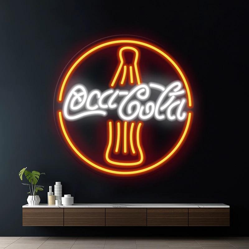 Coca Cola Bottle Led Neon Sign for Wall Decor by Neonchics