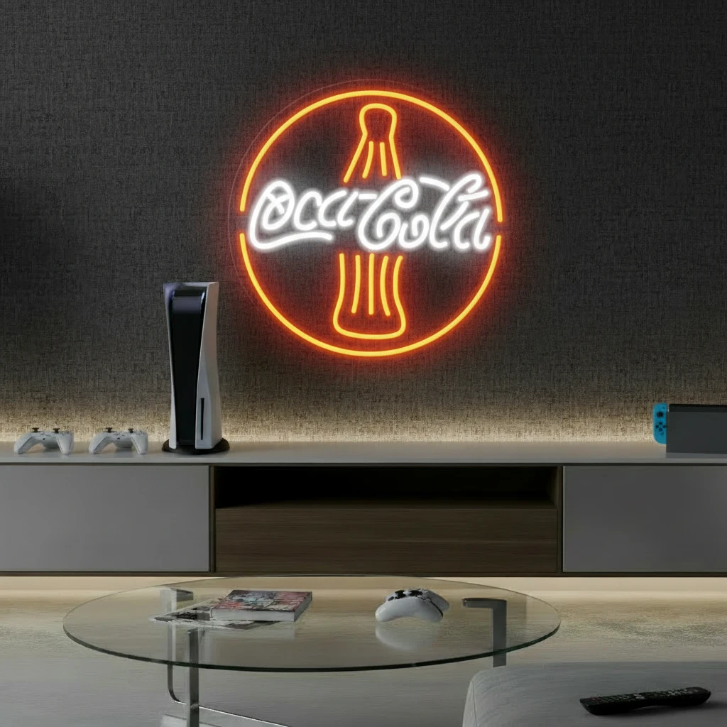 Coca Cola Bottle Led Neon Sign for Wall Decor by Neonchics