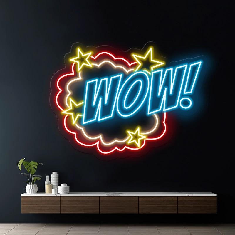 WOW Led Neon Sign by Neonchics