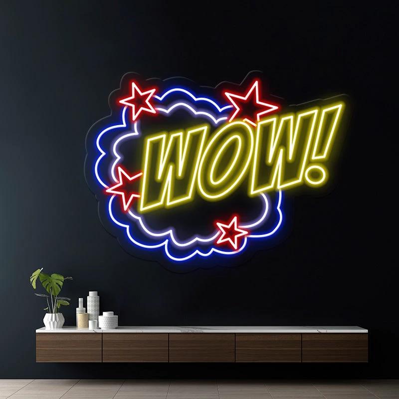 WOW Led Neon Sign by Neonchics