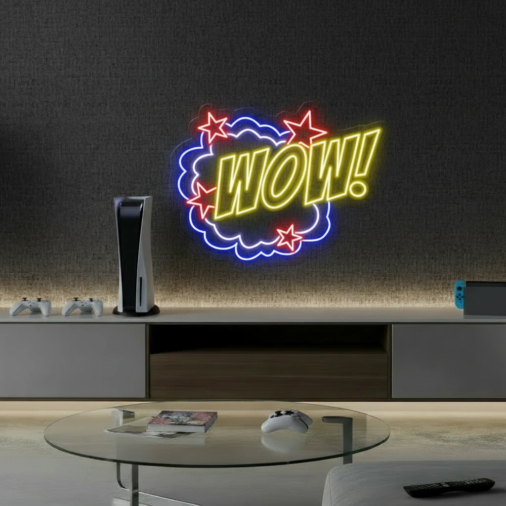 WOW Led Neon Sign by Neonchics