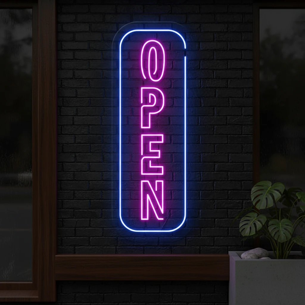 Open Neon Sign Shop Business Decor Sign by Neonchics
