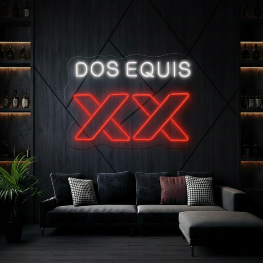 Custom Dos Equis Beer Logo Led Neon Sign by Neonchics