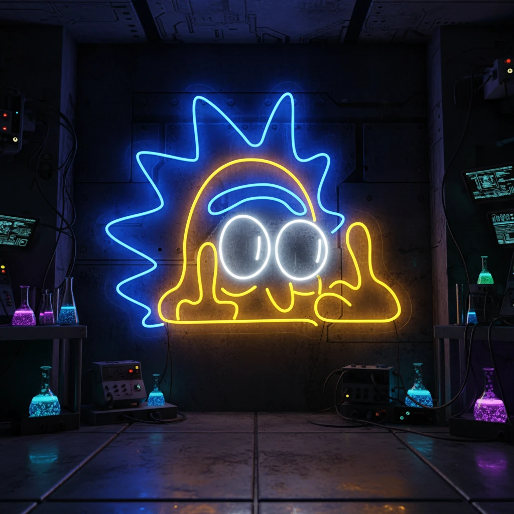 Rick And Morty Art Led Neon Sign Light Home Decor Sign by Neonchics
