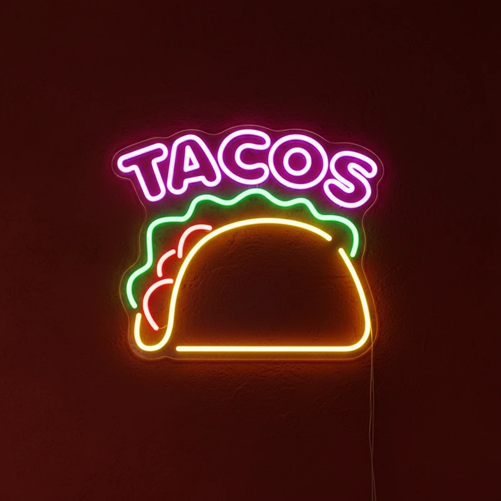 Tacos Led Neon Sign Business Shop Decor Sign by Neonchics
