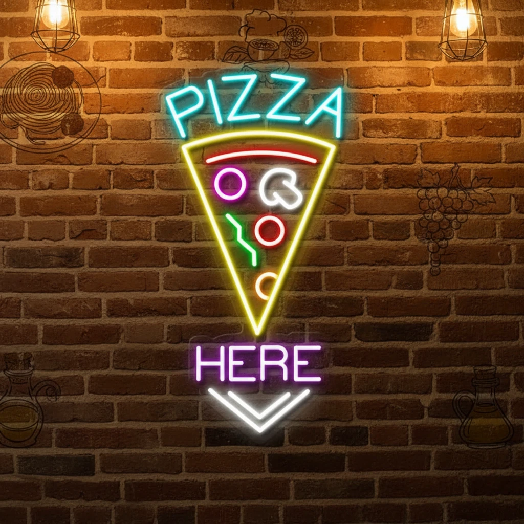 Pizza Led Neon Sign Sop Decor Neon Sign by Neonchics