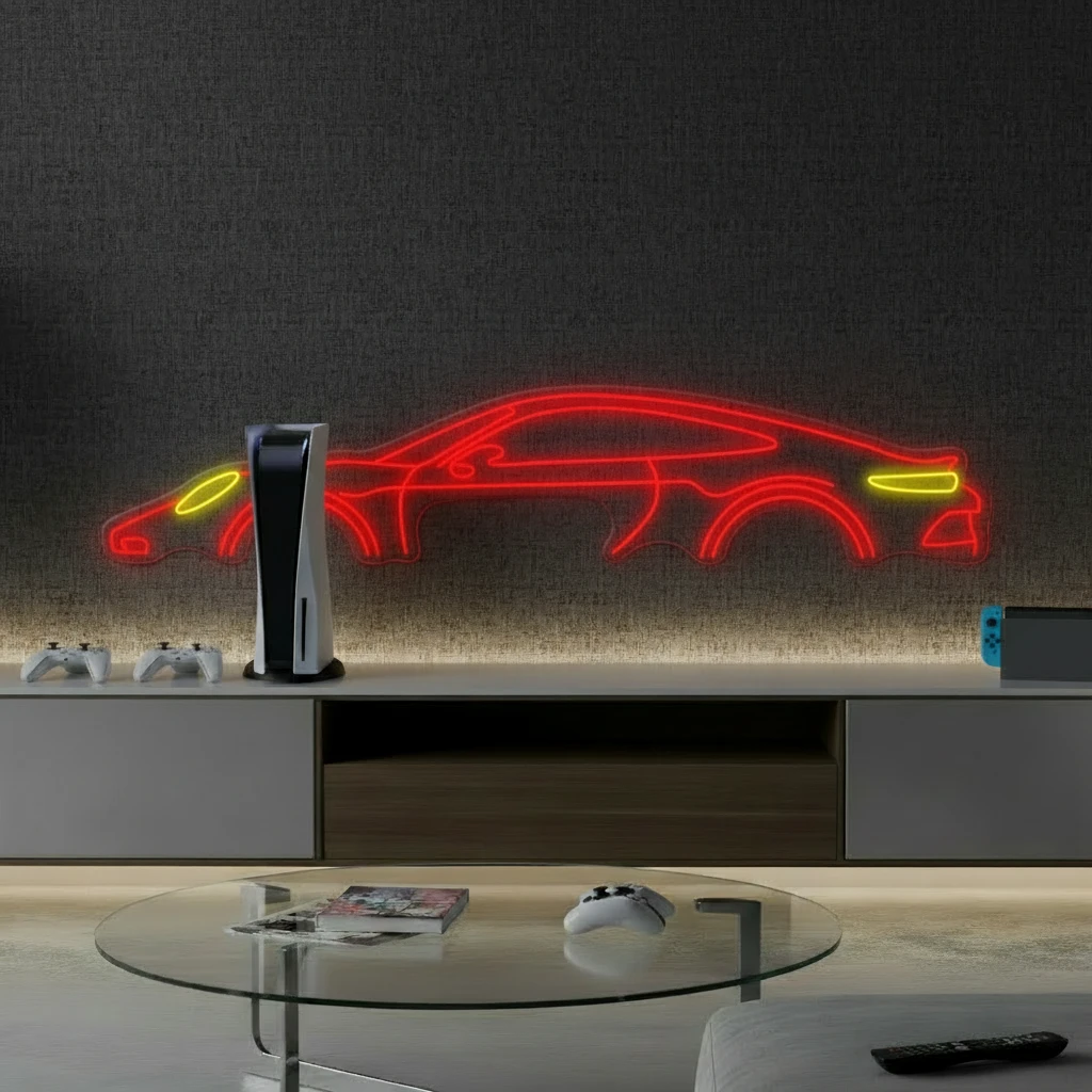 Car Led Neon Sign Man Cave Decor Sign Unique Festival Gift by Neonchics