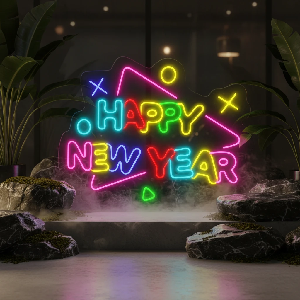 Happy New Year Led Neon Sign by Neonchics