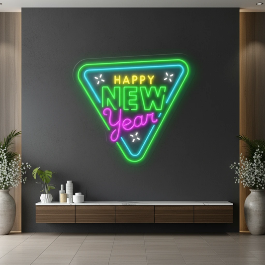 Colorful New Year Led Neon Sign Shop Decor Sign by Neonchics