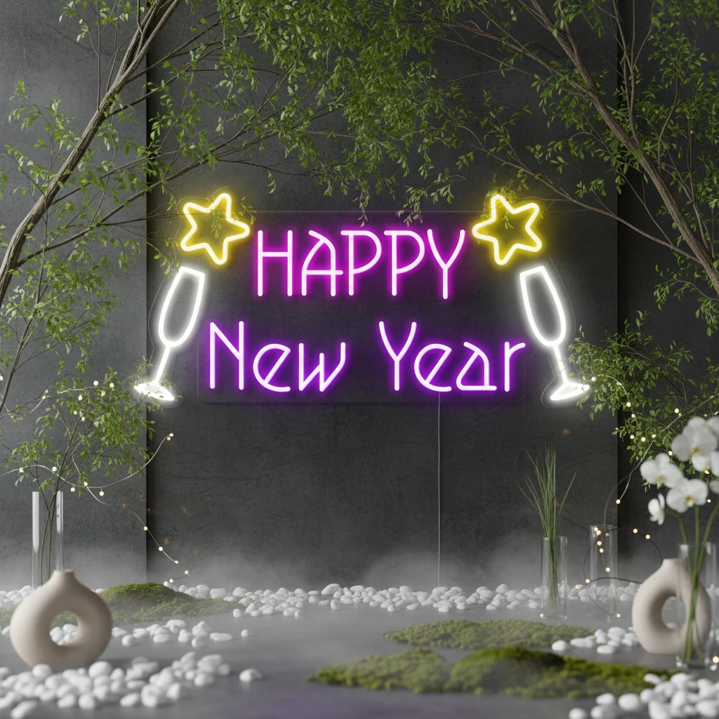 Happy New Year Led Neon Sign by Neonchics