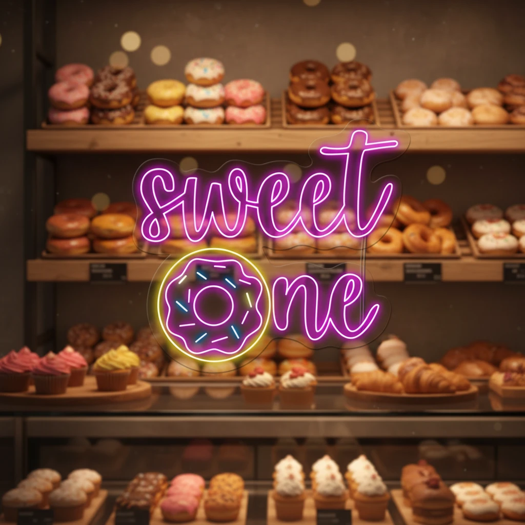 Sweet Donut Led Neon Sign Shop Decor Sign by Neonchics