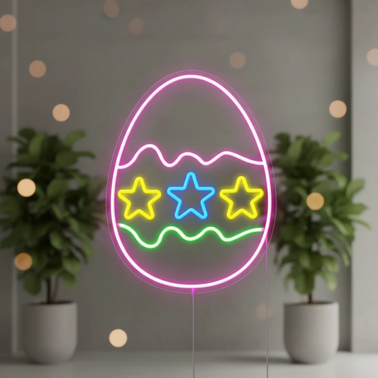Colorful Easter Led Neon Sign by Neonchics