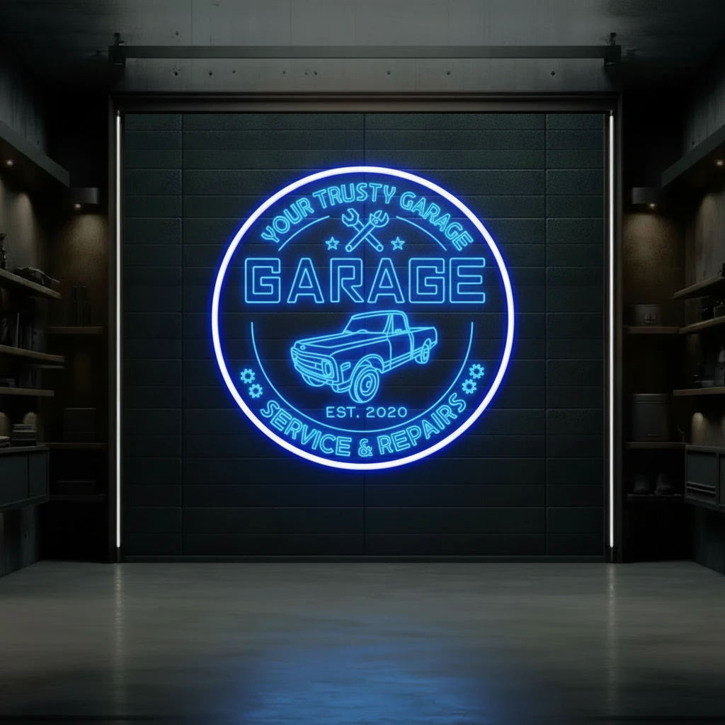 Custom Garage Led Neon Sign Man Cave Gift by Neonchics