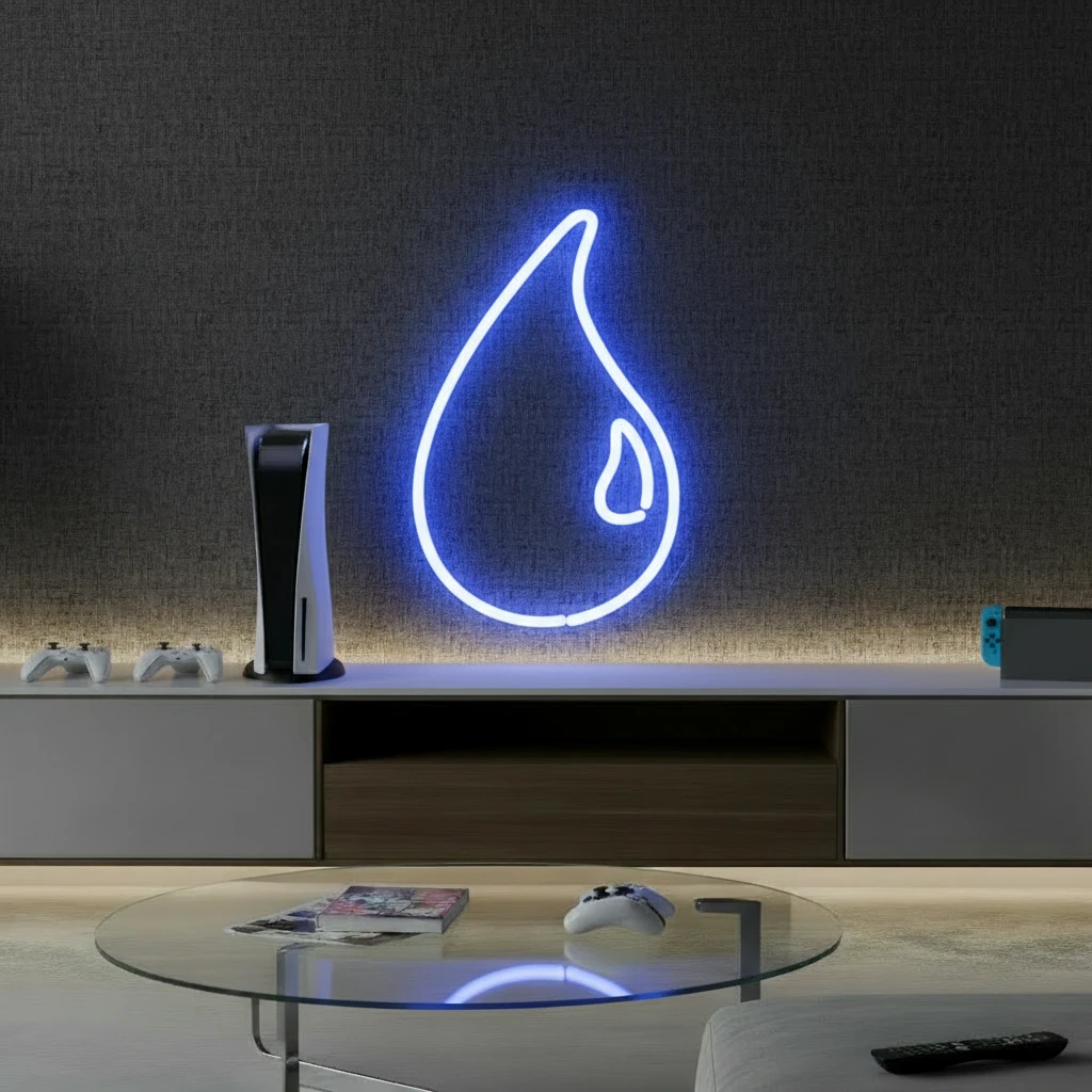 MTG Blue Mana Neon Sign Home Decor Sign Fans Gift by Neonchics