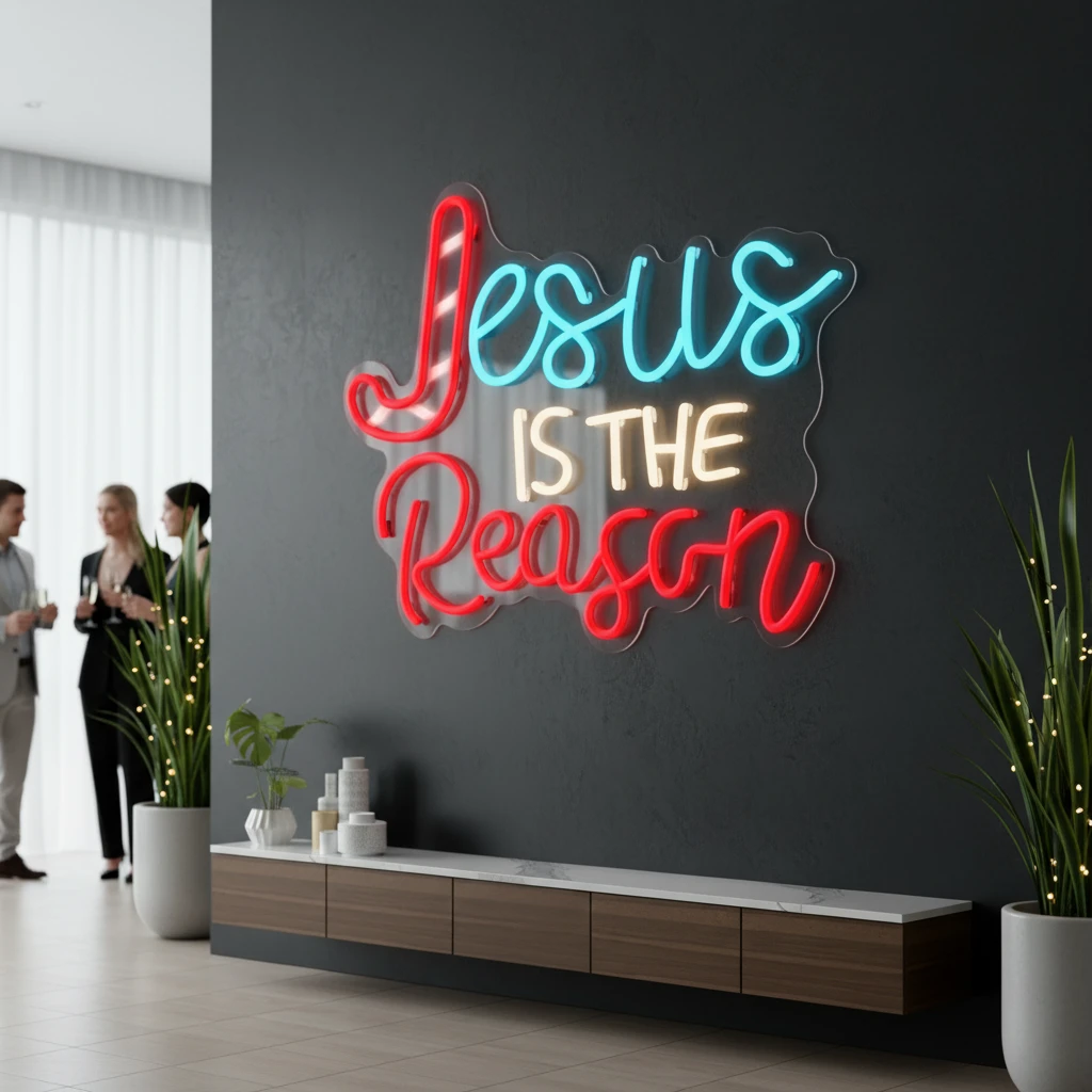Jesus Is The Reason Led Neon Sign by Neonchics