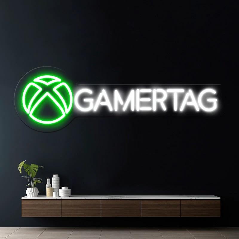 Gamertag Led Neon Sign Man Cave Decor Sign by Neonchics