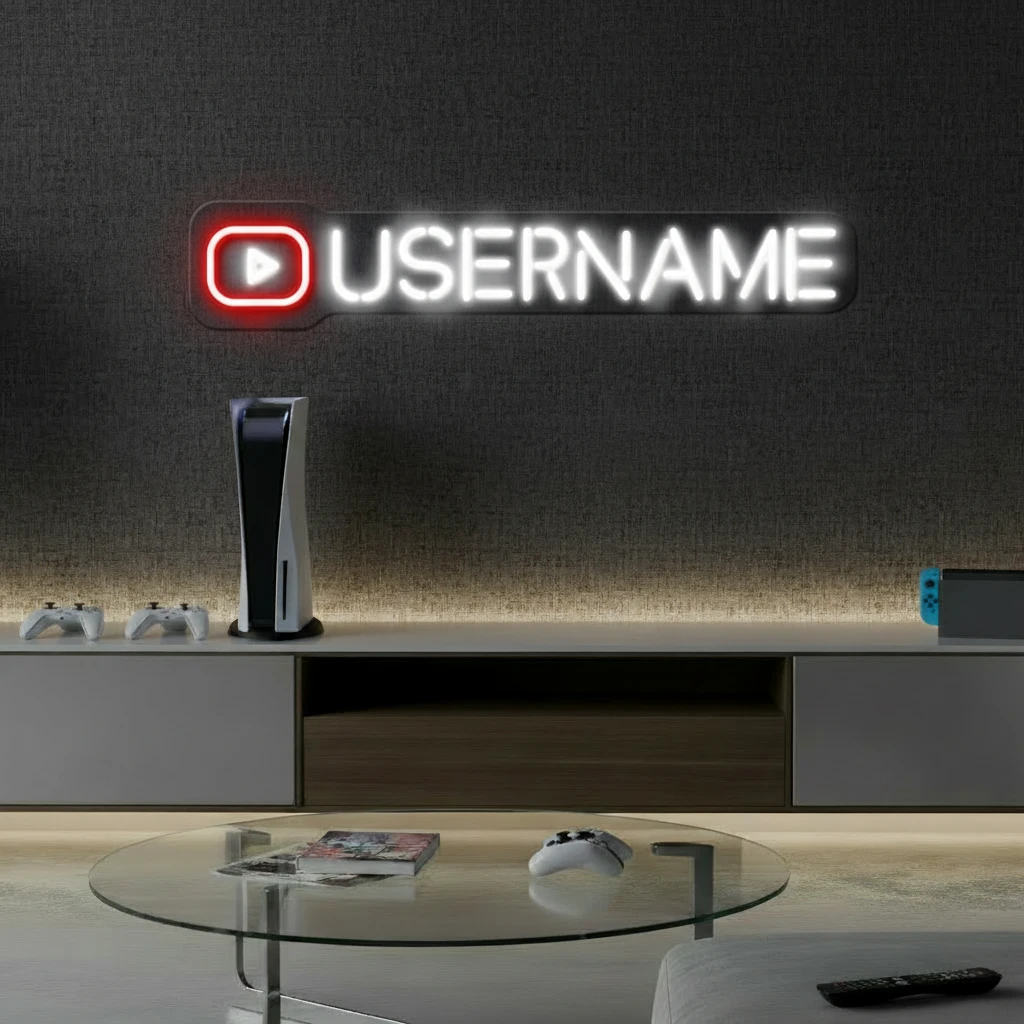 Gamertag Led Neon Sign Man Cave Decor Sign by Neonchics