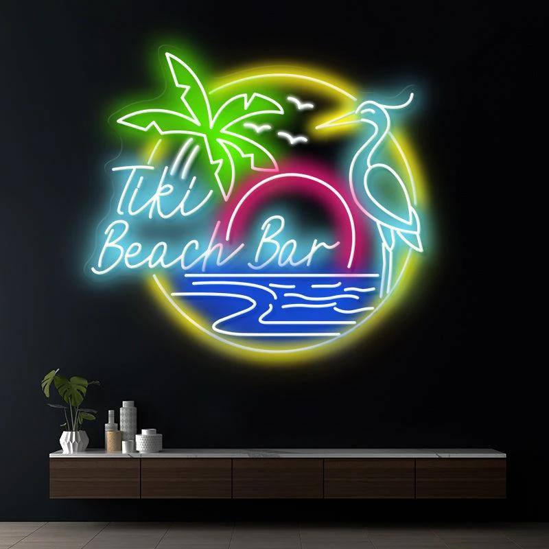 Summer Beach Bar Led Neon Sign Bar Shop Decor Sign by Neonchics