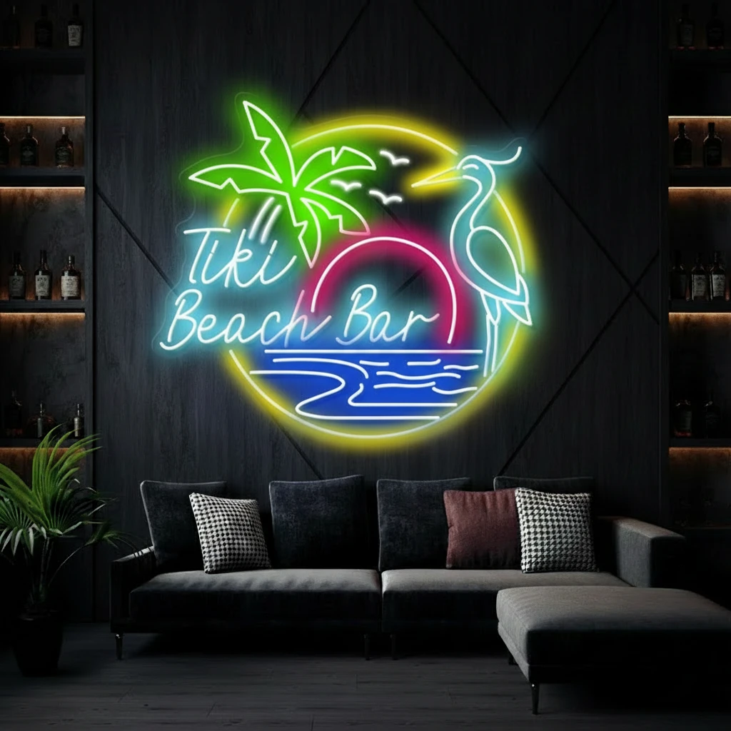 Summer Beach Bar Led Neon Sign Bar Shop Decor Sign by Neonchics
