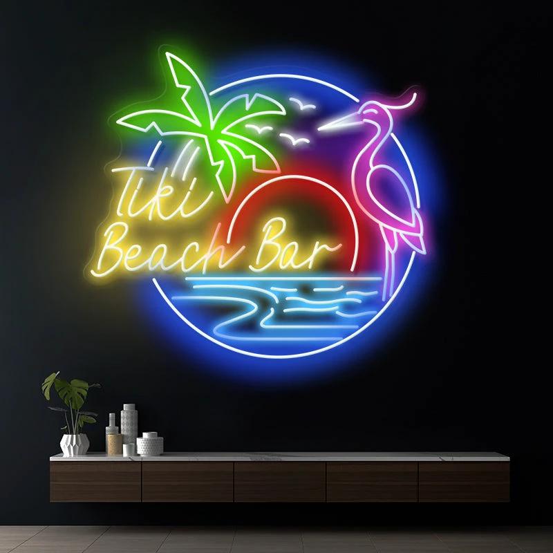 Summer Beach Bar Led Neon Sign Bar Shop Decor Sign by Neonchics